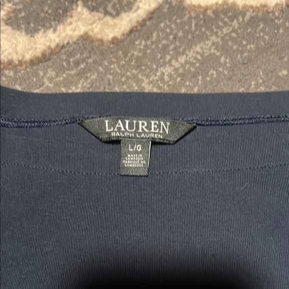 Ralph Lauren Blue Label Blue Fitted Short Sleeve T-Shirt cuffed sleeves like new - Picture 3 of 3
